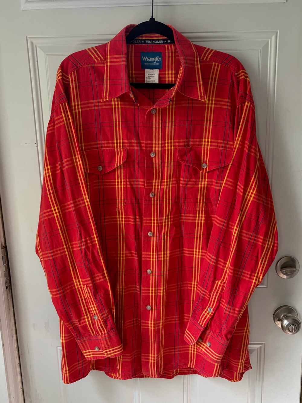 Wrangler Western Plaid Flannel Shirt 🤠